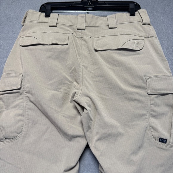 5.11 Tactical Men's Khaki Cargo Pants Size 34x32 Relaxed Fit Utility - Picture 4 of 8
